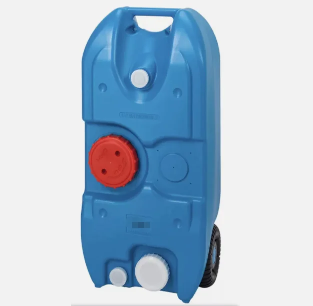 Large Capacity Portable Water Holding Tank for Camper with Large Wheels