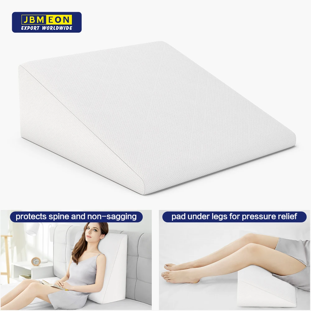 Orthopedic Bed Memory Foam Back reading wedge bed pillow, Memory Foam Anti Snoring Wedge Bed Pillow, Triangle Bed Wedge Pillow
