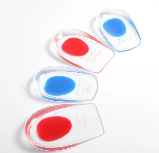 Gel Heel Cups Plantar Fasciitis Inserts - Silicone Heel Cup Pads for Bone Spurs Pain Relief Protectors of Your Sore or Bruised