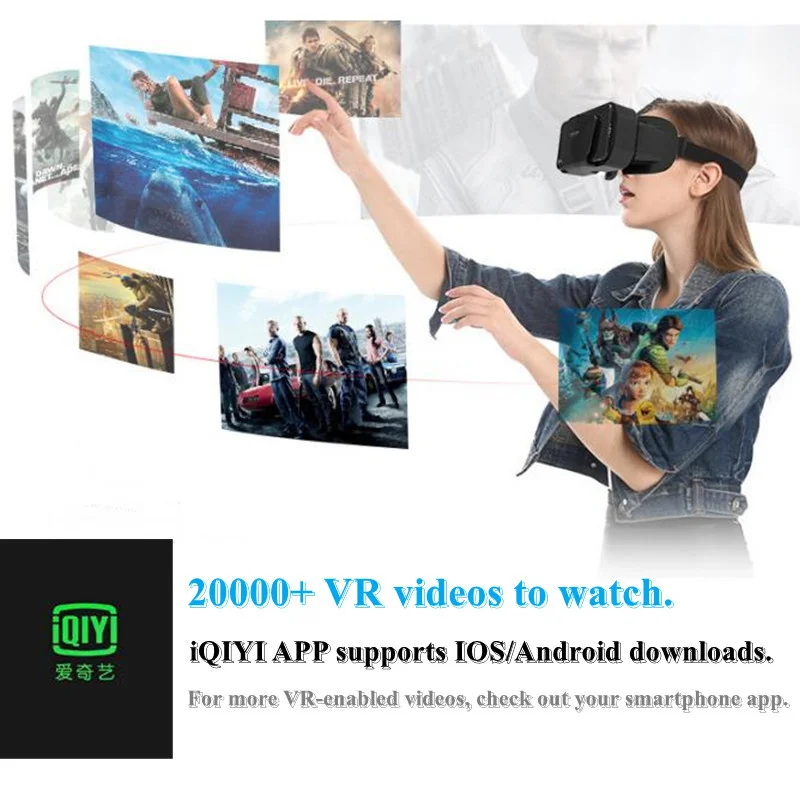 Виртуальная реальность 3D VR очки для iPhone Android телефон мобильные смартфоны 7