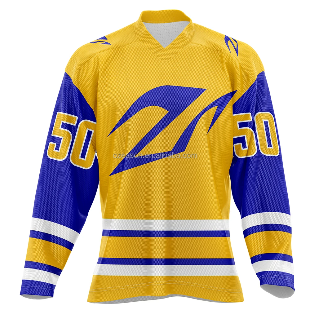 Cheap custom logo printing ice hockey team jersey polyester fabric high quality sublimated hockey jersey