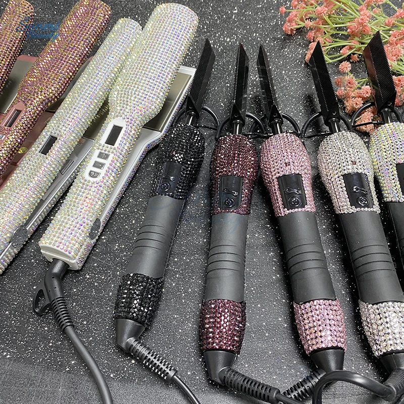 500 degrees High Heat hot pressing comb professional hot salon tools hot comb electric portable hot comb