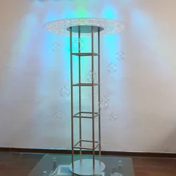 ZT-434 новых продуктов высоких лазерная резка акриловая подставка висит Кристаллы Дизайн для свадебного стола центральные