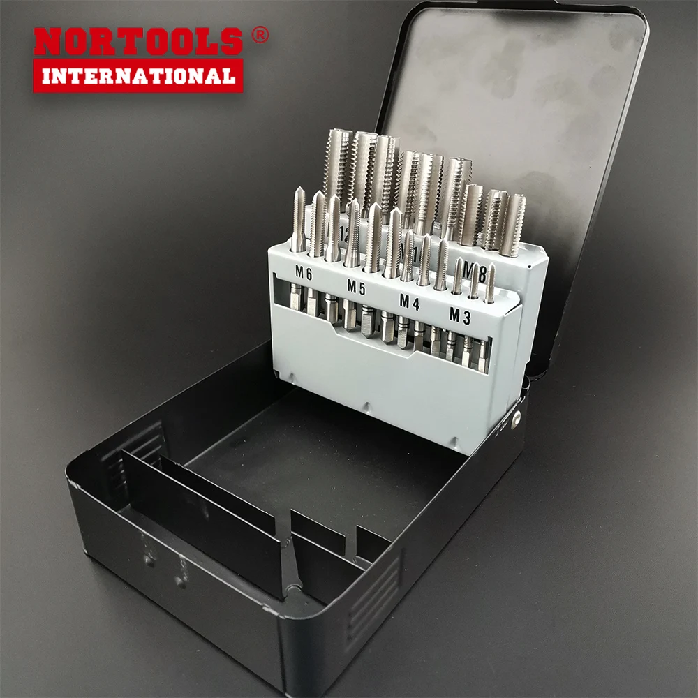 
High Quality HSS DIN352 21pcs Hand Taps Set 