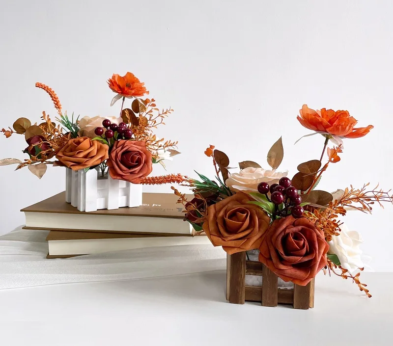 Wedding Decoration Table Centerpiece Flower  Basket Flower Centerpieces Wedding Table Decor