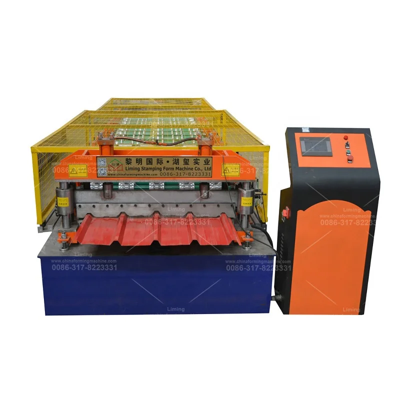 Colored steel 5 rib metal roof making machine galvanized ibr roof sheeting machine for sale