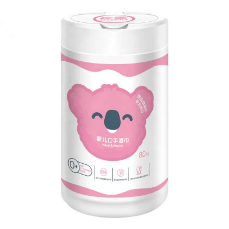 Hot Sale Pure Cotton Disposable jar Wet wipes cleaning wipes Baby Hand & Mouth Wet Wipes Warmer