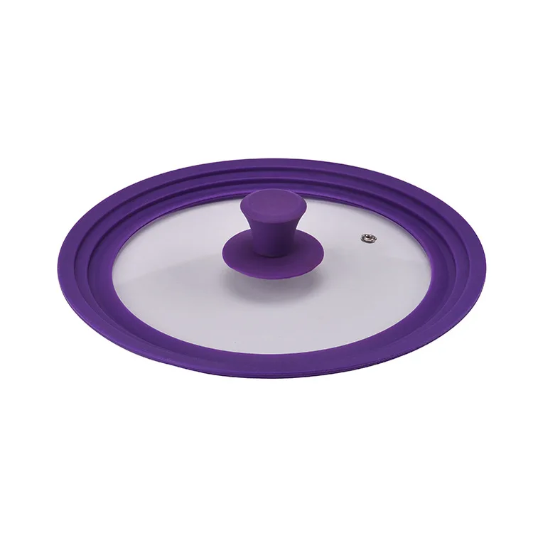 High Quality Multi-function Spill Stopper  Glass Lids Silicone Lid Universal Pot Cover For Fry Pans