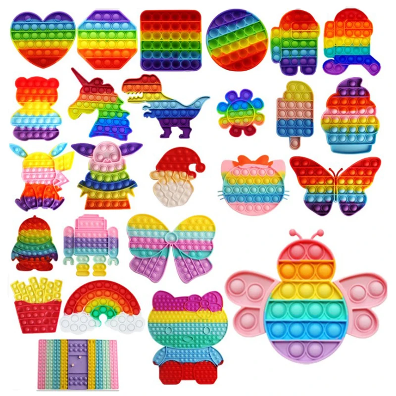 Kids Games Stress Sensory Squeeze Toy Push Bubble Sensory Fidget Toys Sensory Toys