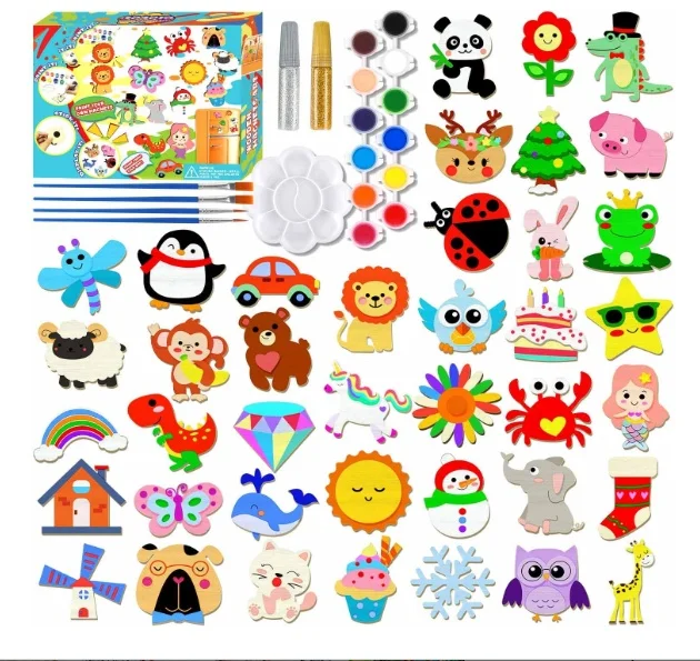 Paint Your Own Wooden Magnets Arts and Crafts Paint Your Own Wooden Magnets Arts and Crafts Wooden Toys for kids