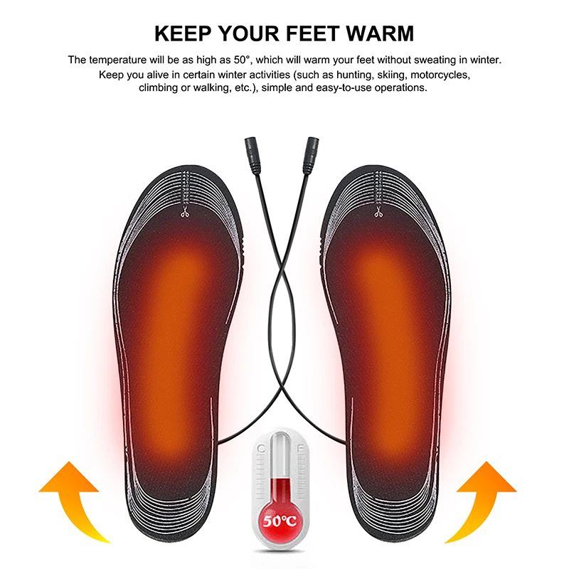 Bulk spot wholesale USB Heated Shoe Insoles Remote Control 3.7V 2100MA Warming Rechargeable electrically Heating Insoles