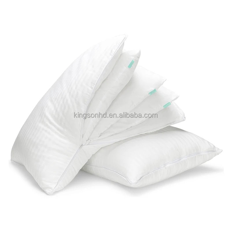 Goose Feathers Down Pillow for Sleeping Soft-Medium-Firm Adjustable Insert Bed Pillow
