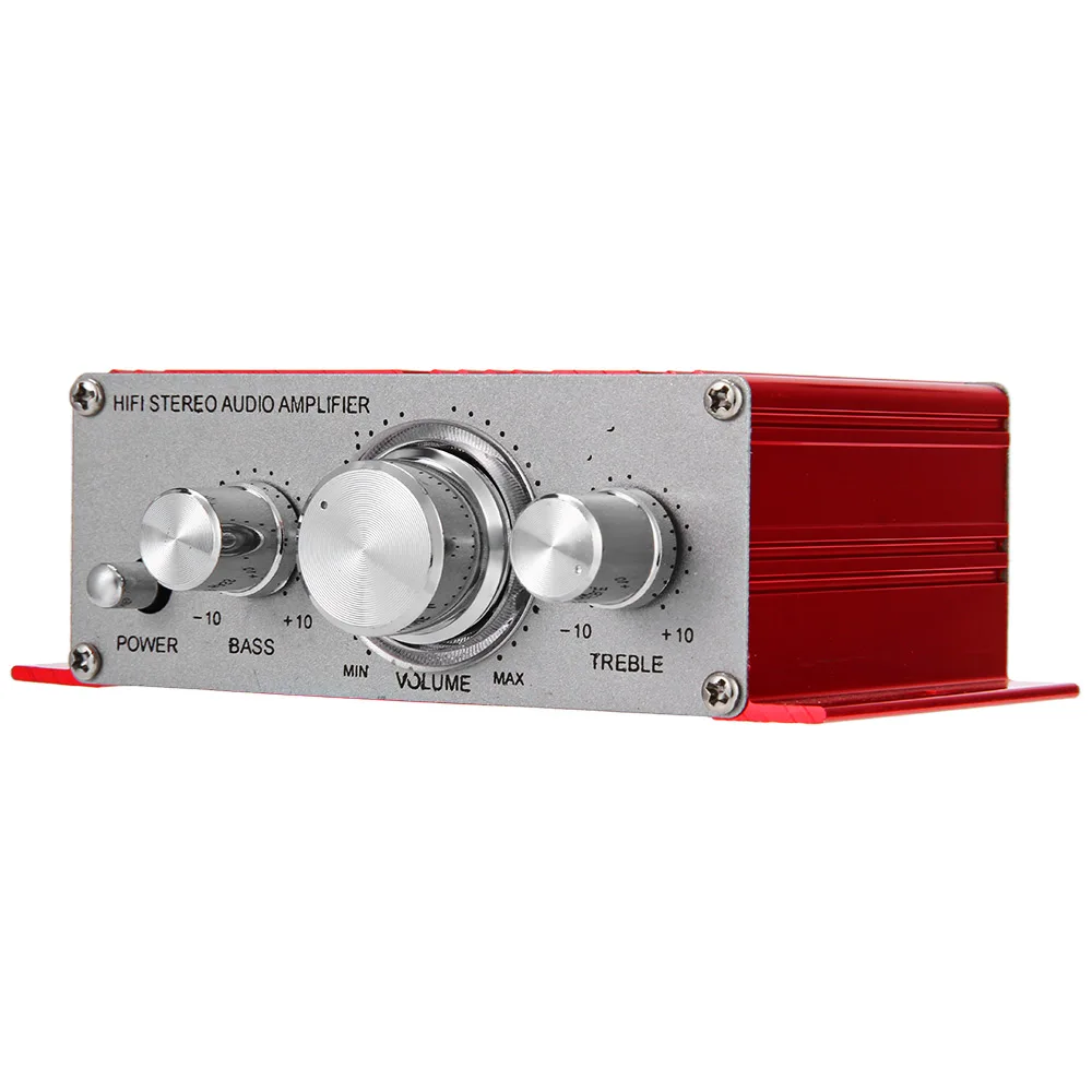  HY-2001 Hi-Fi 12V Мини Автомобильный стерео усилитель 2 канальный Авто Аудио