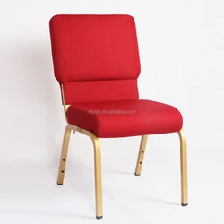 Iron Metal Basket Chapel Furniture Prayer Church Chair with kneeler (YJ-CH086)