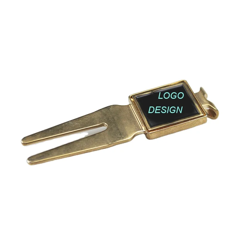 Wholesale Pitchfork Golf Divot Repair Tool Golf Clubs Golfer Training Accessories New Souvenir Divot Tool Golf