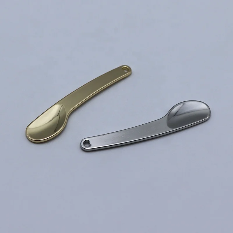 60mm Gold Metal eye face mini cream cosmetic spatulas