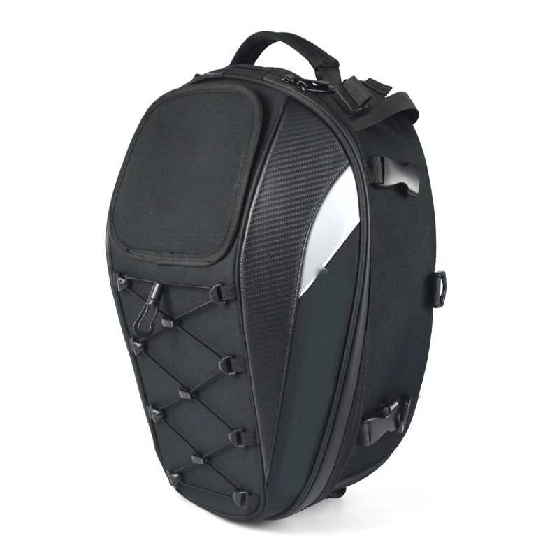 Amazon Hot Sell Seat Waterproof Rain Cover Bag Expandable Luggage Storage Sport Motorcycle Tail Bag  Motorcycle Tail Boxes