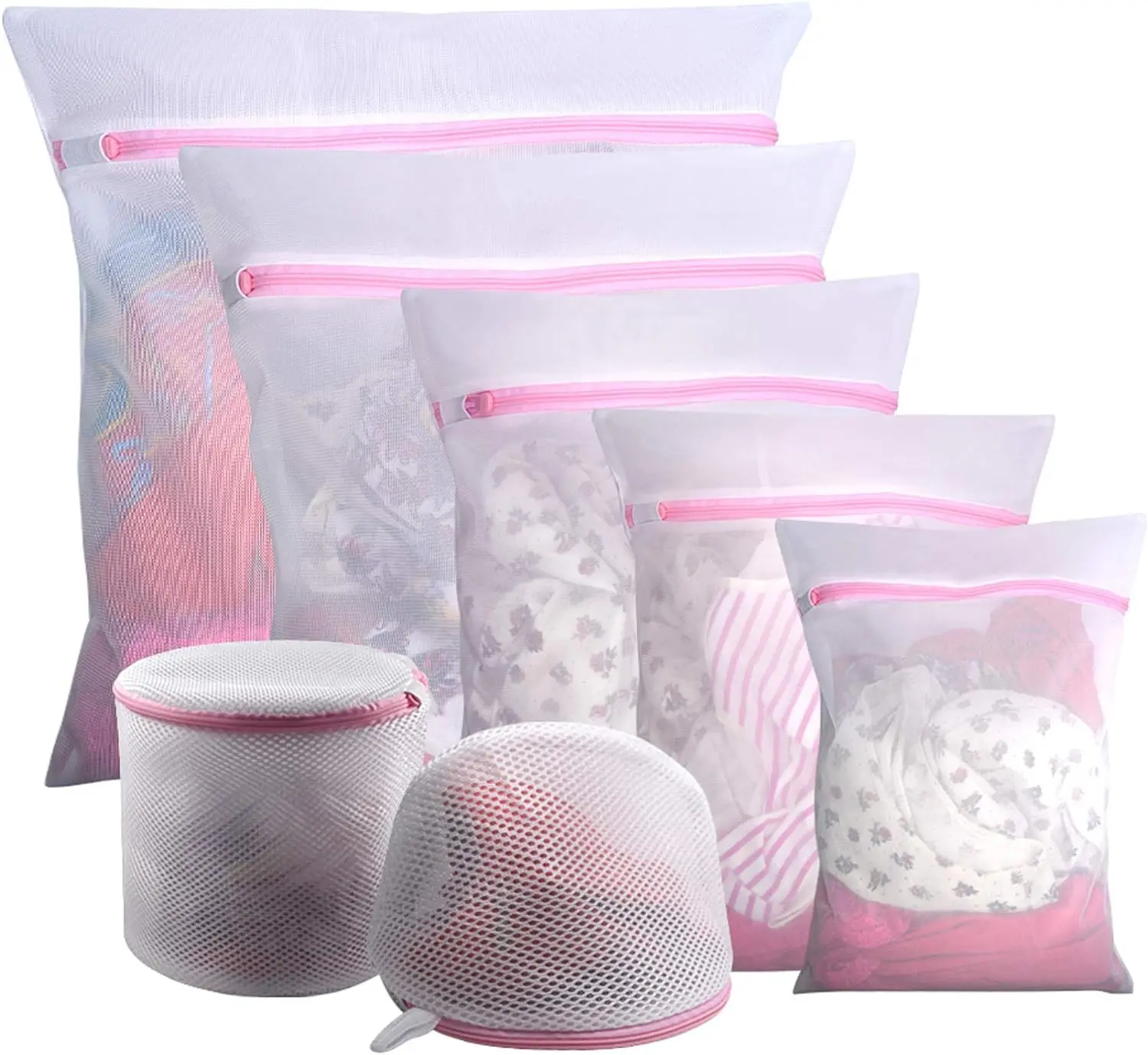 Travel Storage Organize Bag Mesh Laundry Bags with Premium Zipper
