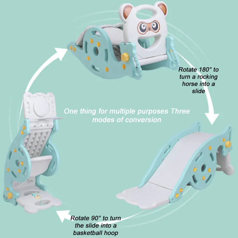 House Children Playground Equipment Plastic Outdoor Kids Playground Slide