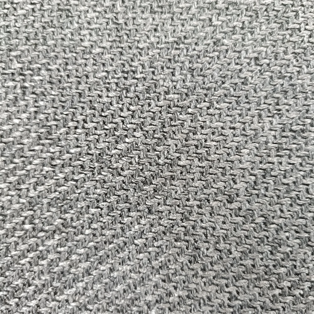 Factory 100% Polyester High Quality Linen Blend Fabric Woven Herringbone Linen Fabric Roll For Sofa Textile