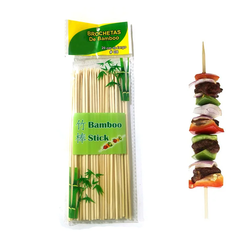 China Manufacturers Maker 40Cm Long Barbecue Bamboo Sticks Skewer