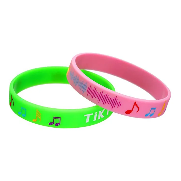 High Quality Rubber Silicone Bracelet Wrist Bands Sport Customized Silicon Wristband