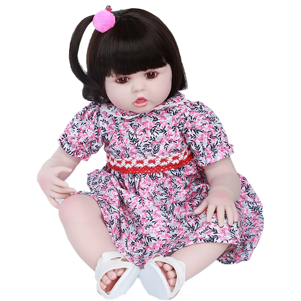 Large Size Christmas Costume Reborn Doll Painted Finished Newborn Wigs For Reborn Dolls Chubby  Reborn Toddler Dolls