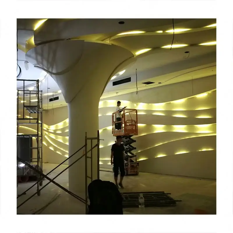 Factory Supply GRG Gypsum Ceiling Customized GRG Fireproof Ceiling Material For Shopping Mall