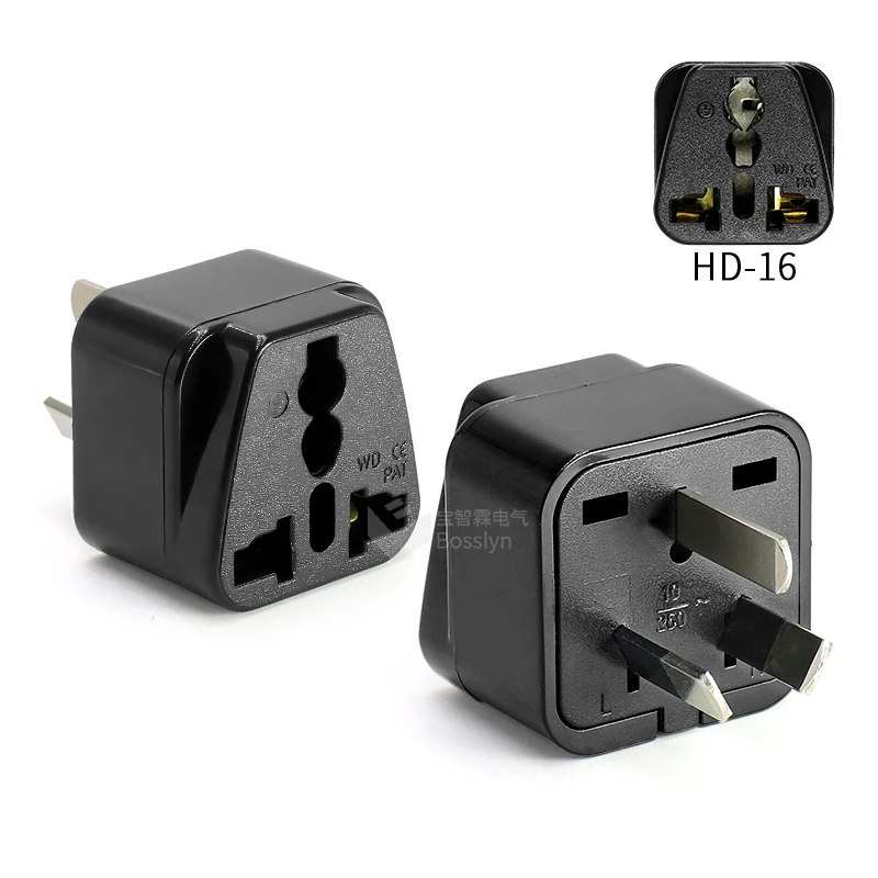 Travel Adapter with Universal Travel Accessories Input, US, UK, India, UAE, EU to Australia 3 Pin Power Plug