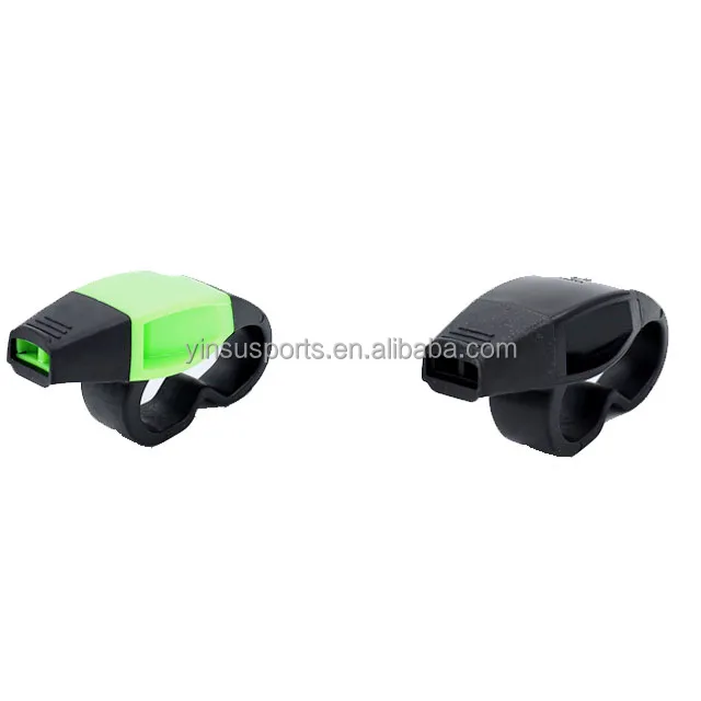 Macca soccer training Referee whistle finger Student teacher Game Sports Plastic soccer double cavity ring whistle