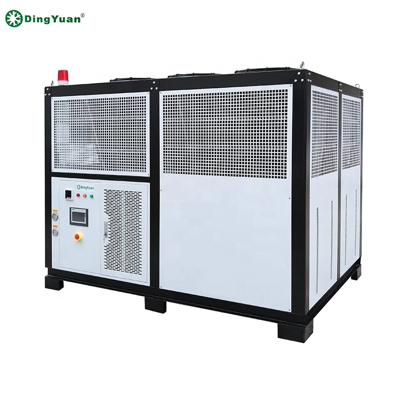 DINGYUAN Chilling Equipment 60HP Industrial  Cooling System Air Screw Cooled Chiller