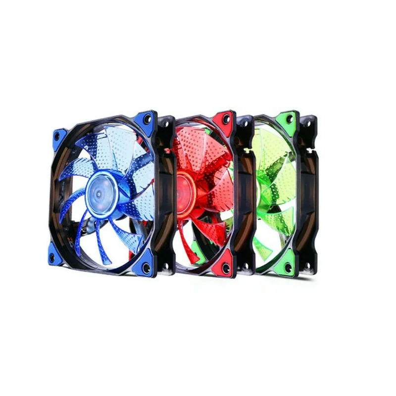Wholesale 120mm DC 12V 3/4pin LED silent computer case Cooling fan