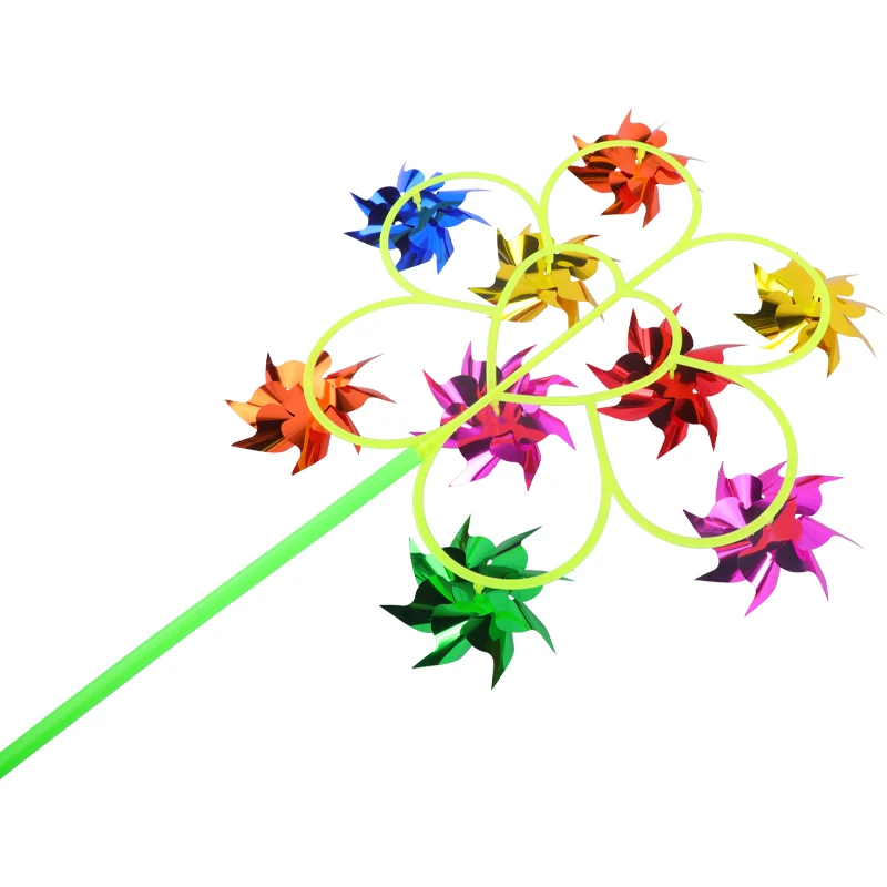 Custom Color Style Size Logo Kids Children Toys Windmill Garden Decor Pinwheel
