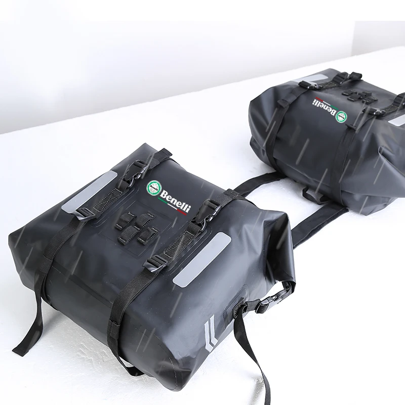 Roll Top Rider PVC Custom Waterproof Delivery Saddle Tank Bag Motorcycle Bag