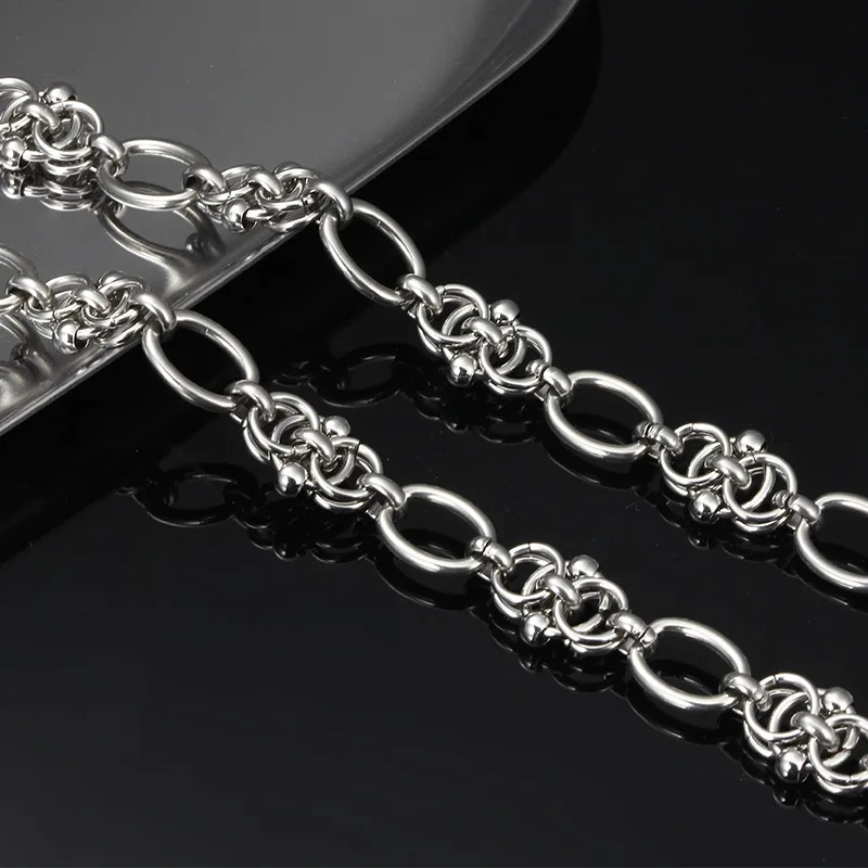 Personalized Popular New Creative DIY Handmade Chain Stainless Steel Necklaces For Men