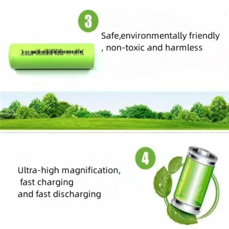 2023 upgrade 18650 3.7V3000mAh rechargeable lithium-ion battery 1C-3C discharge energy storage solar battery flashlight Mini fan