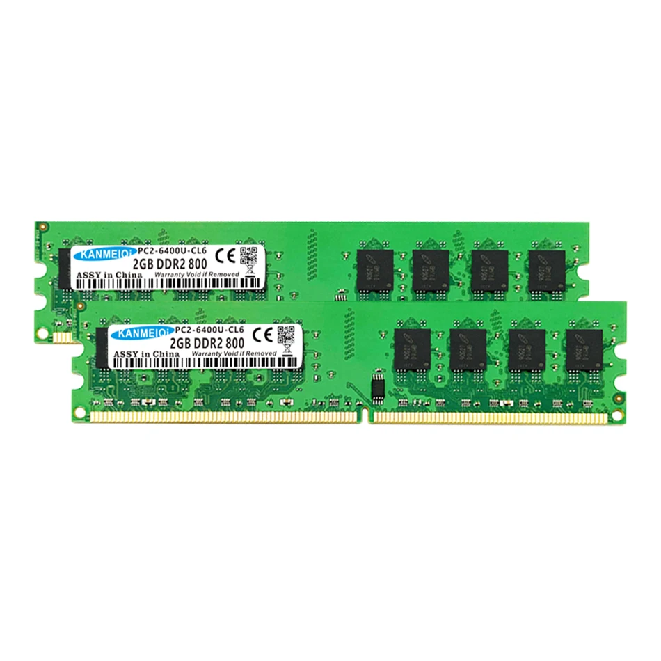 Озу KANMEIQi Ddr2 2 гб для настольного компьютера, оптом из китая