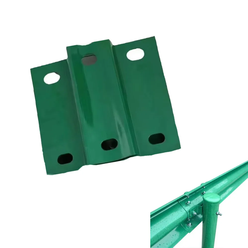 High Quality Highway Guardrail Bracket Green 300*70*4.5 mm Hot Dipped Galvanized guardrail Bracket for Beam Guardrail Post