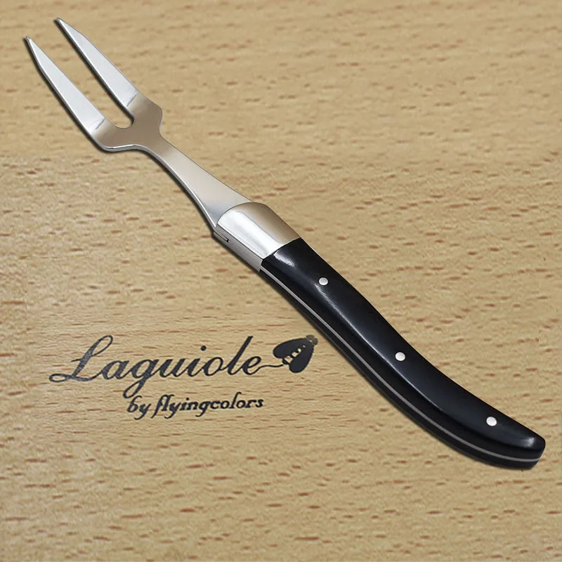 Factory price direct selling Stainless Steel Steak Fork with Wooden Handle Premium Metal Cutlery