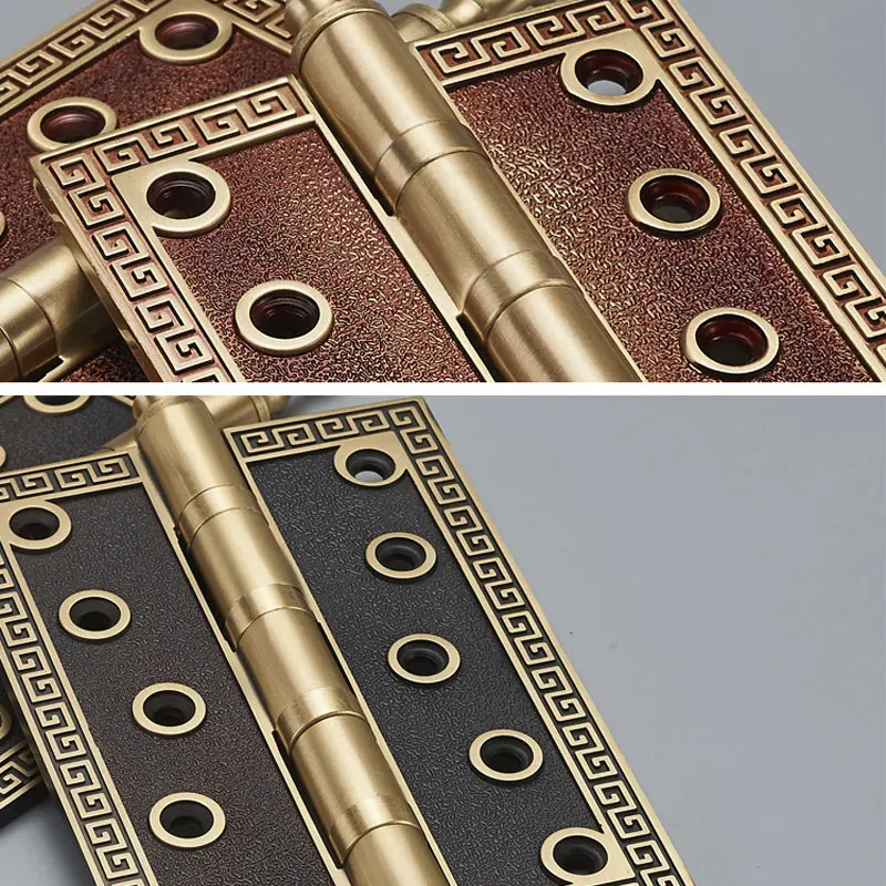 European all-brass room door hinges Mute bearing hinges thickened Vintage apartment door hinges