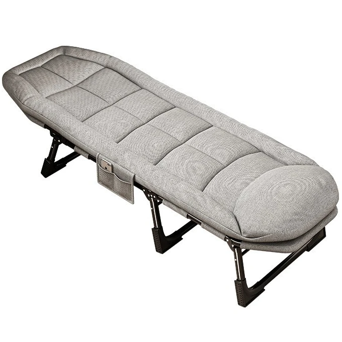 Comfortable Adjustable Single Lounge Folding Bed For Outdoor Indoor Furniture