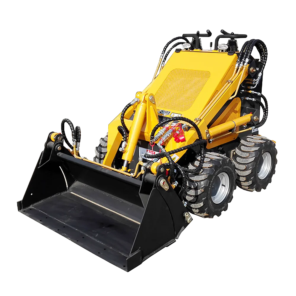 Small Mini Skid Steer Loader Manufacturer CE EPA Engine Mini Wheel Loader Skid Steer Loader With Track