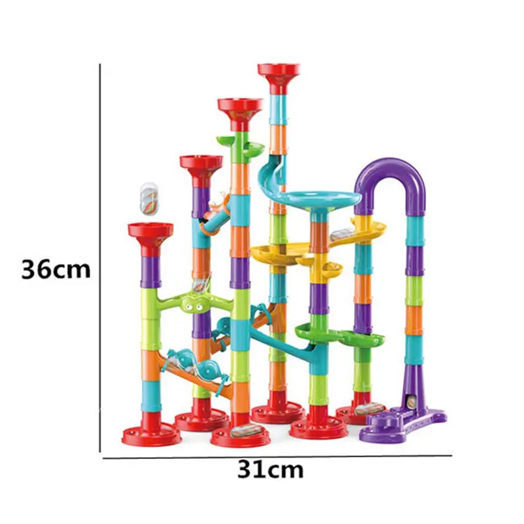 Гениальный мраморный гоночный трек 93 шт. игрушечный набор Marble run для детских