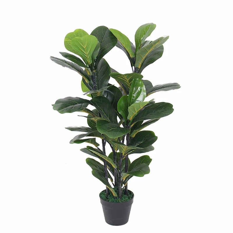 cheap tree indoor decorative silk tree artificial fiddle leaf fig plants tree