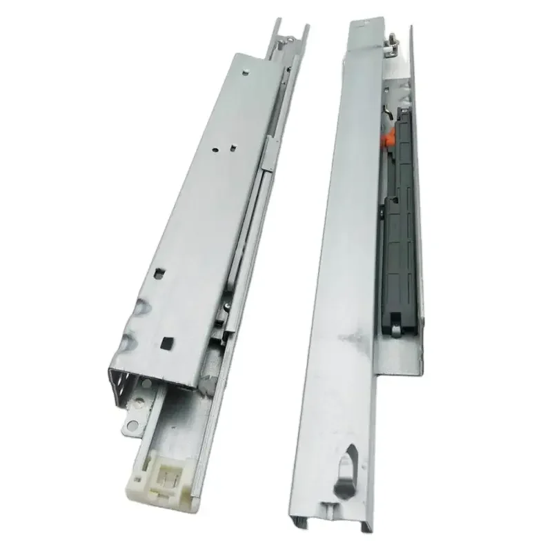 Furniture Hardware Soft Closing drawer slides  3D-Adjustable Undermount push open drawer slides