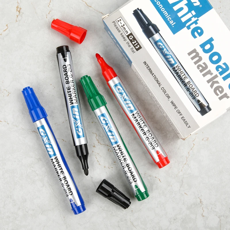 GXIN G-213 12pcs dry erase marker Competitive Price white board marker set school office Writing Continuous whiteboard marker