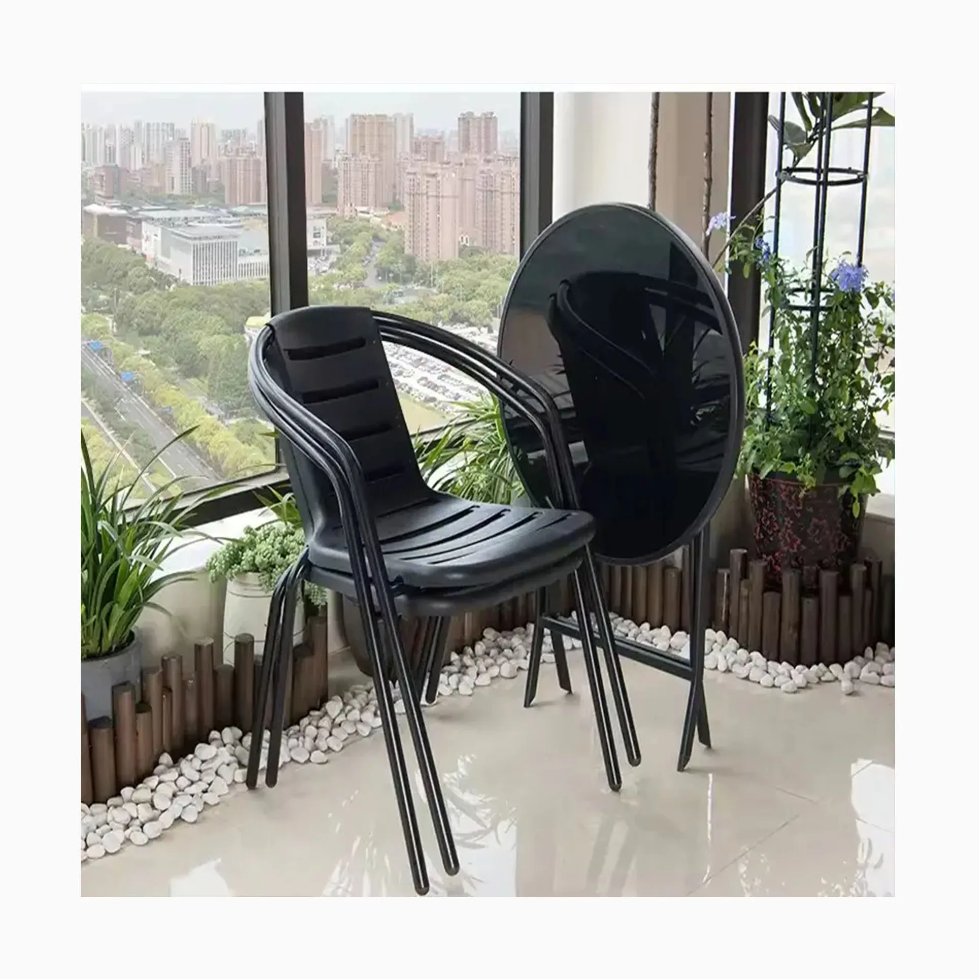 Free Sample For Checking Quality Corona Garden Chair Unique Patent Mold Forming Dining Stacked Chair