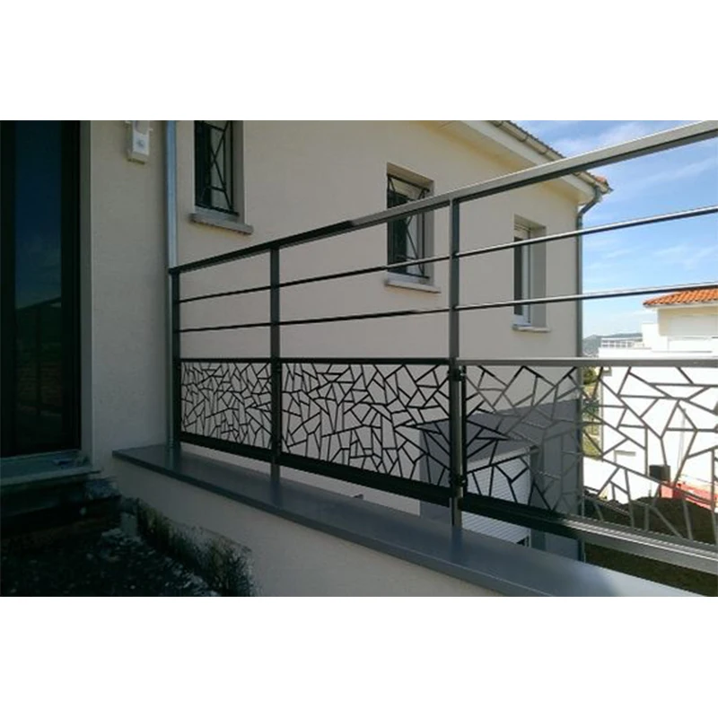 Blh-9 Simple Design Black Iron Stair Railing Corrimao De Escadas De Ferro Preto Outdoor Wrought Iron Stair Railing For House And