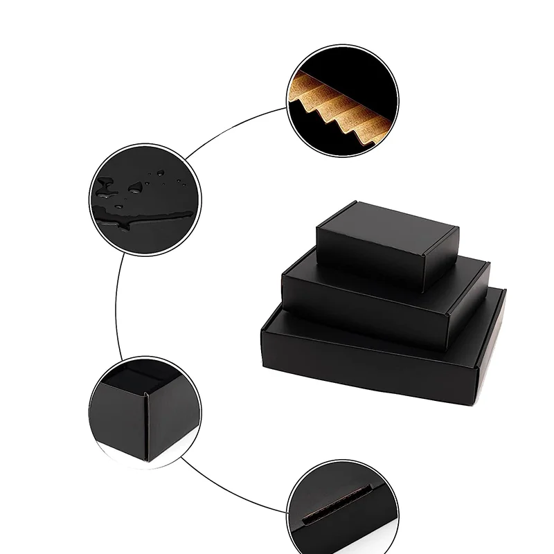 Factory Wholesale 6X4X3 Inch Custom Shipping Paper Bags Corrugated Packaging Box