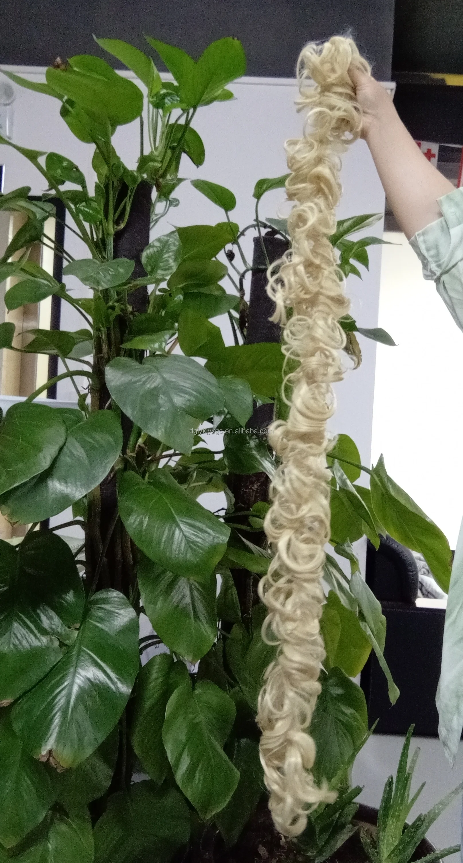 130g twirl Winding type Messy Hair Braid Synthetic wigs water wave wig Hair Donut Chignon Ponytails for women hair